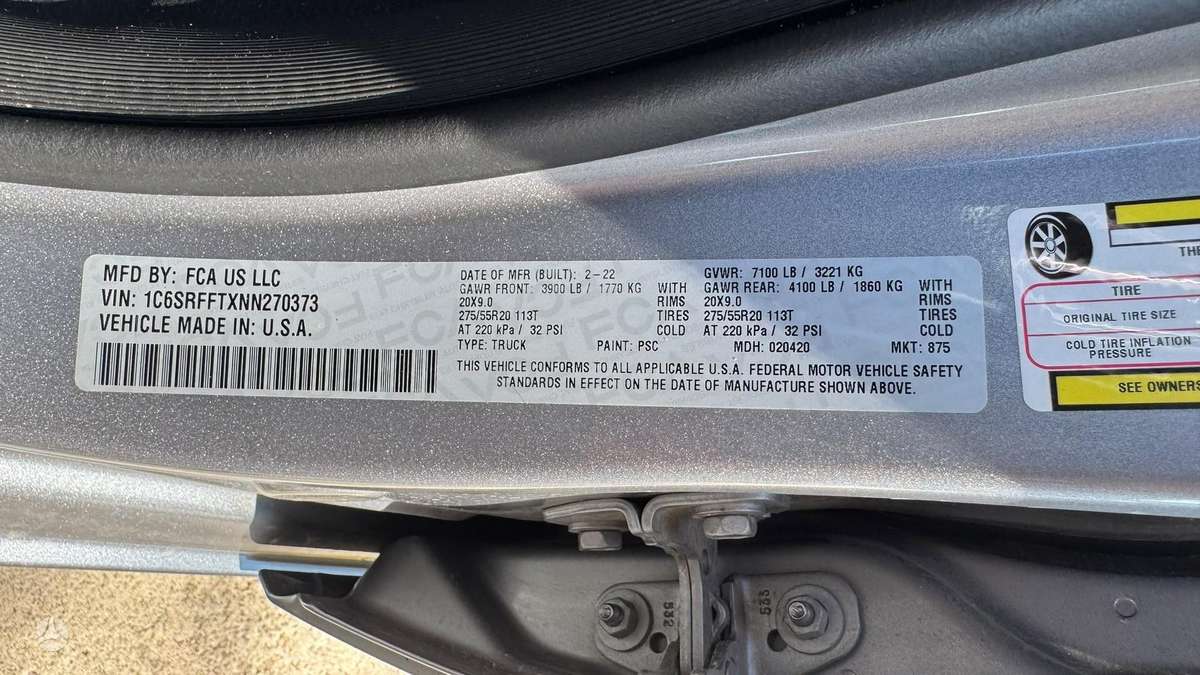 Dodge Ram, 5.7 l., pick-up