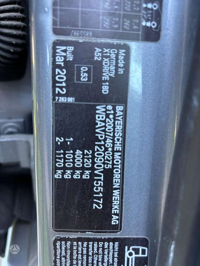BMW X1, N47, Dalimis