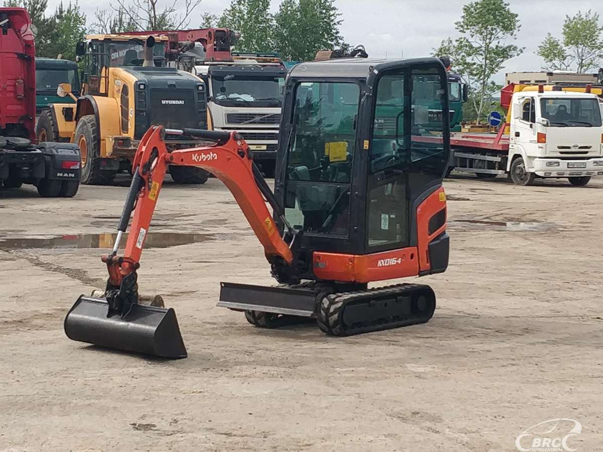 Kubota KX16-4, mini ekskavatoriai
