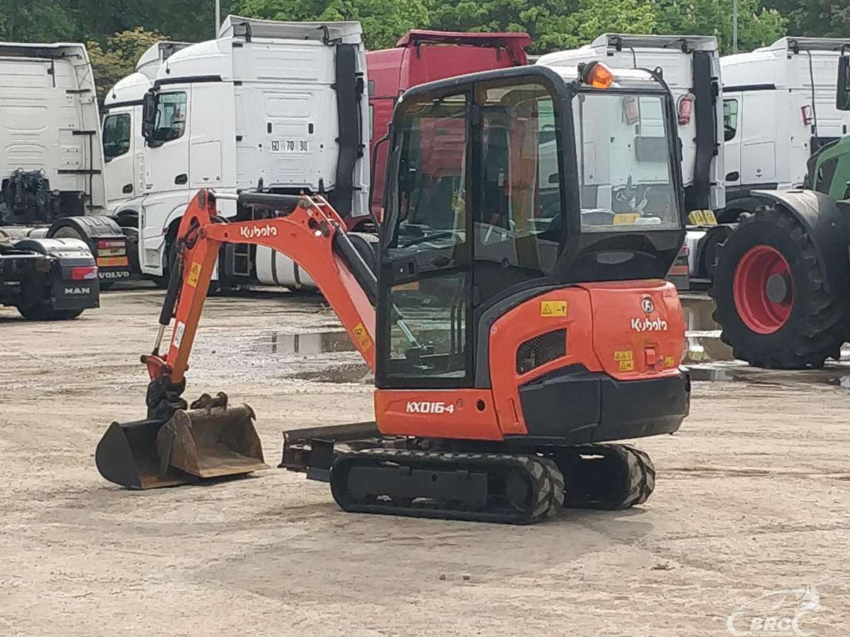 Kubota KX16-4, mini ekskavatoriai