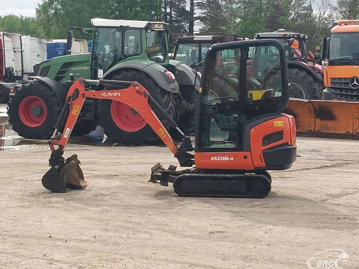 Kubota KX16-4, mini ekskavatoriai