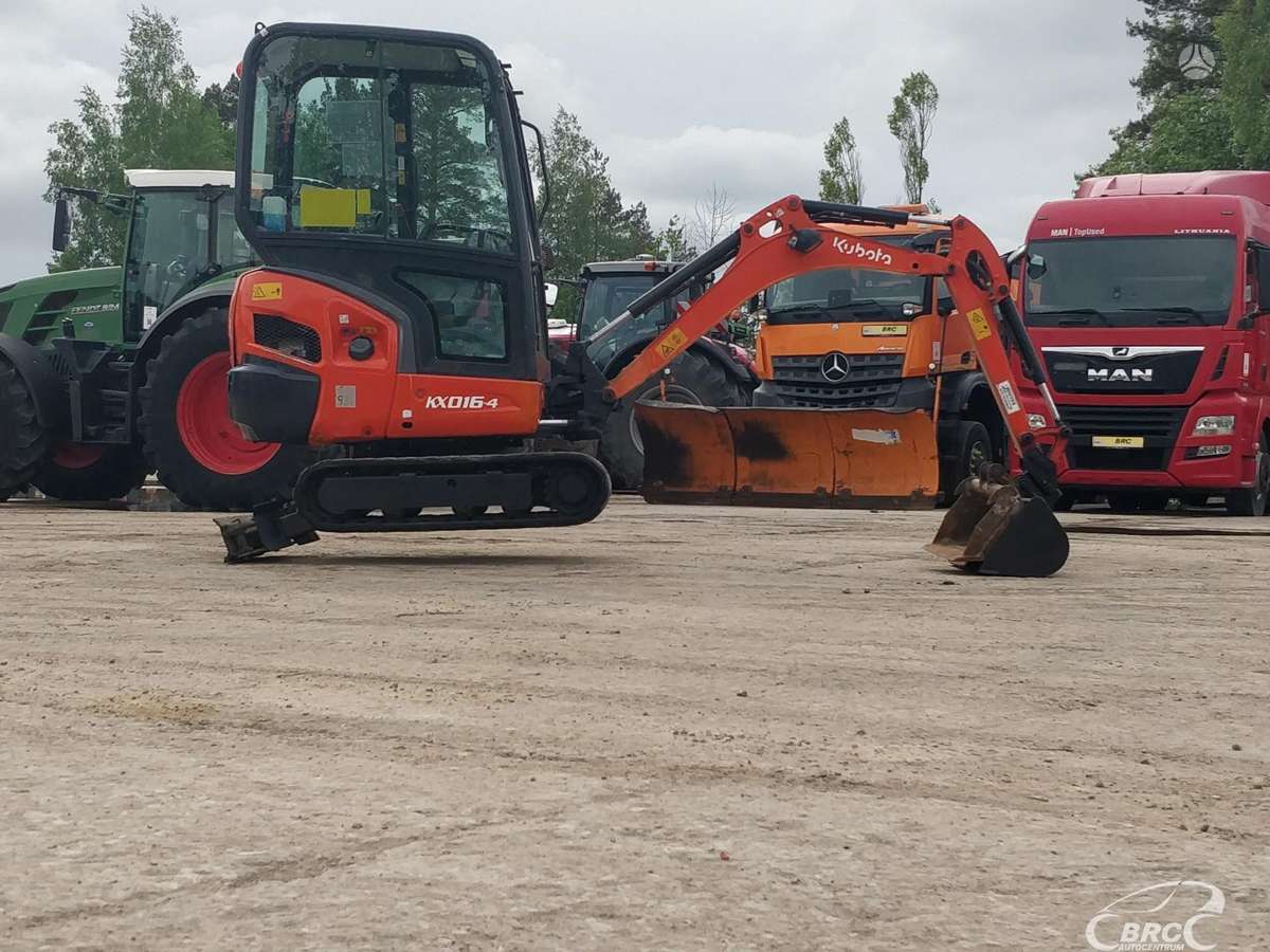 Kubota KX16-4, mini ekskavatoriai
