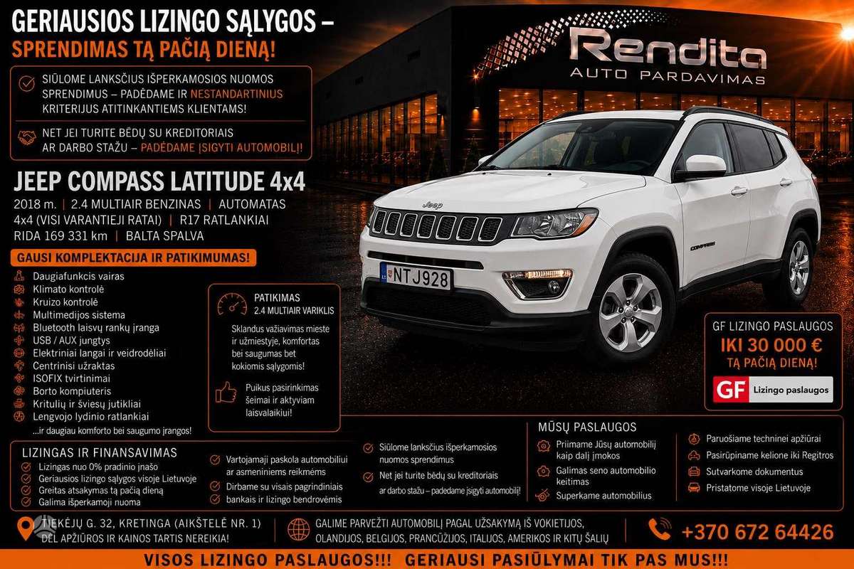 Jeep Compass, 2.4 l., off-road / crossover