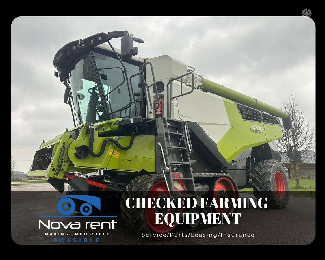 Claas Lexion 8700TT 4WD, kombainai