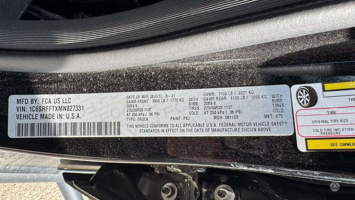 Dodge Ram, 5.7 l., Пикап