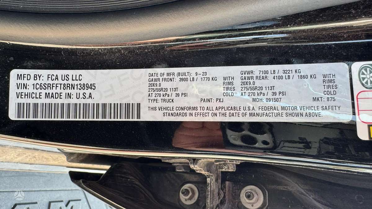 Dodge Ram, 5.7 l., Пикап