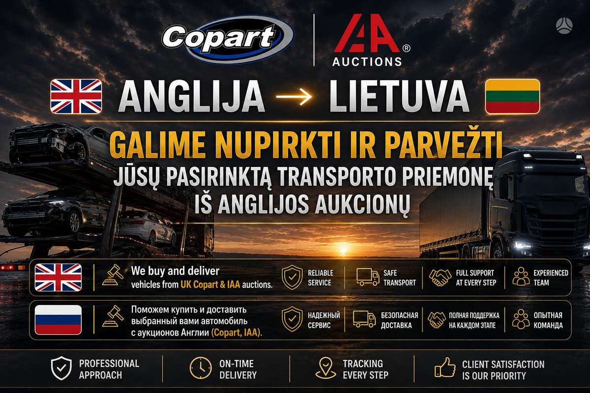 Auto Nupirkimas Parvežimas iš Anglijos