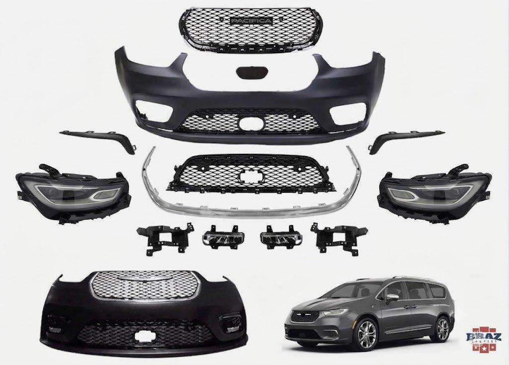 Chrysler Pacifica, 68505029AB, bumpers, lights