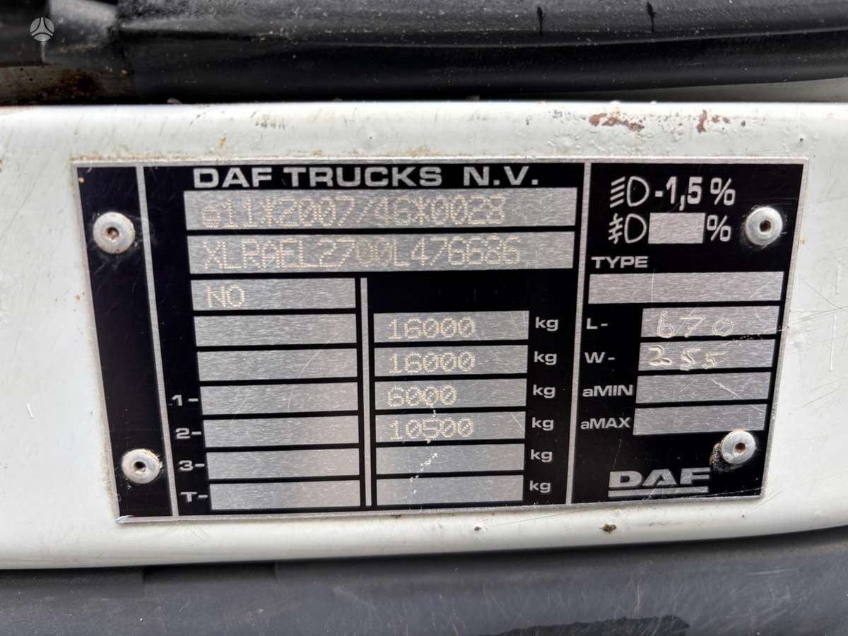 DAF LF 290, šiukšliavežiai