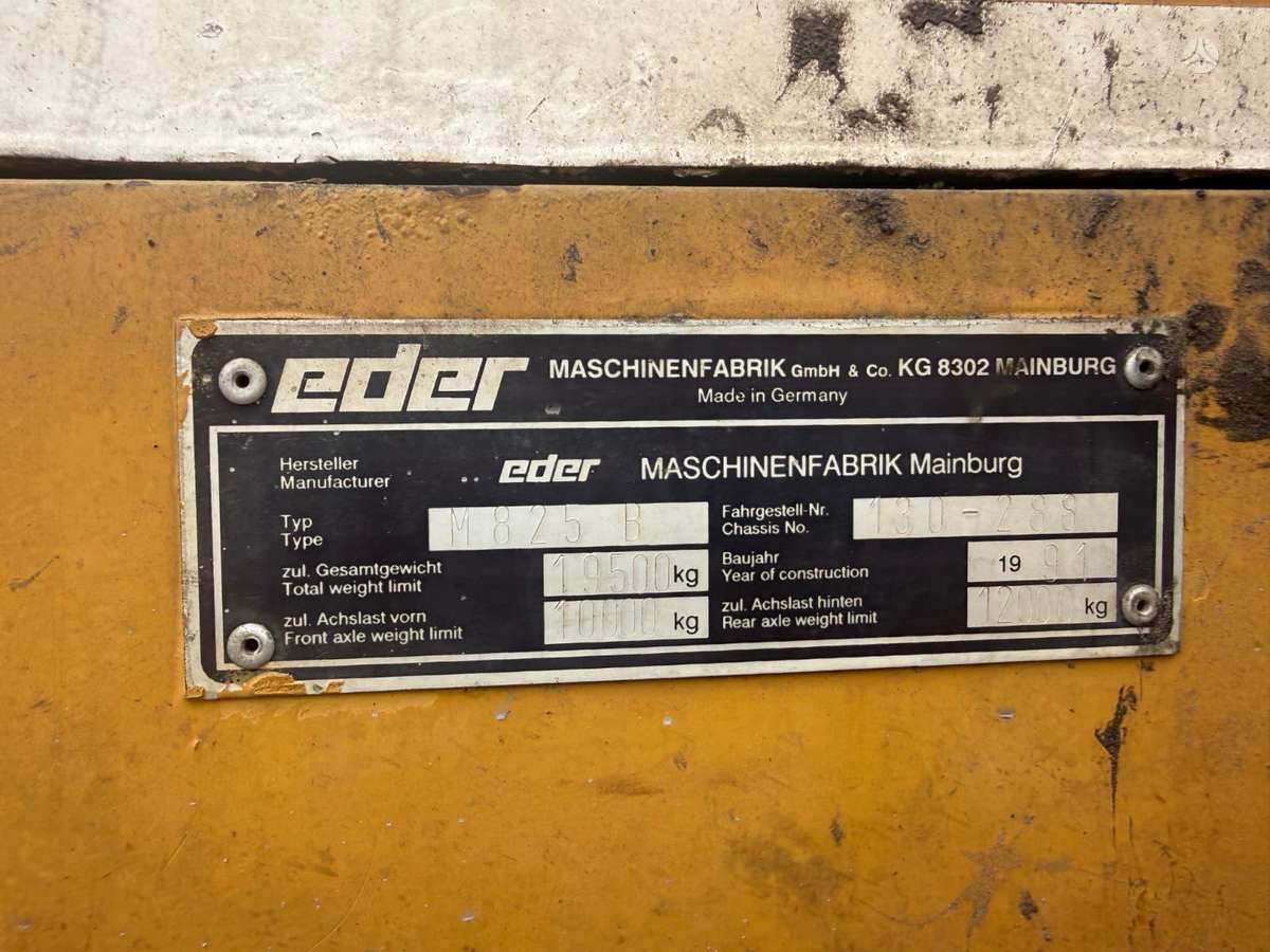 Kramer Eder M825B, экскаваторы