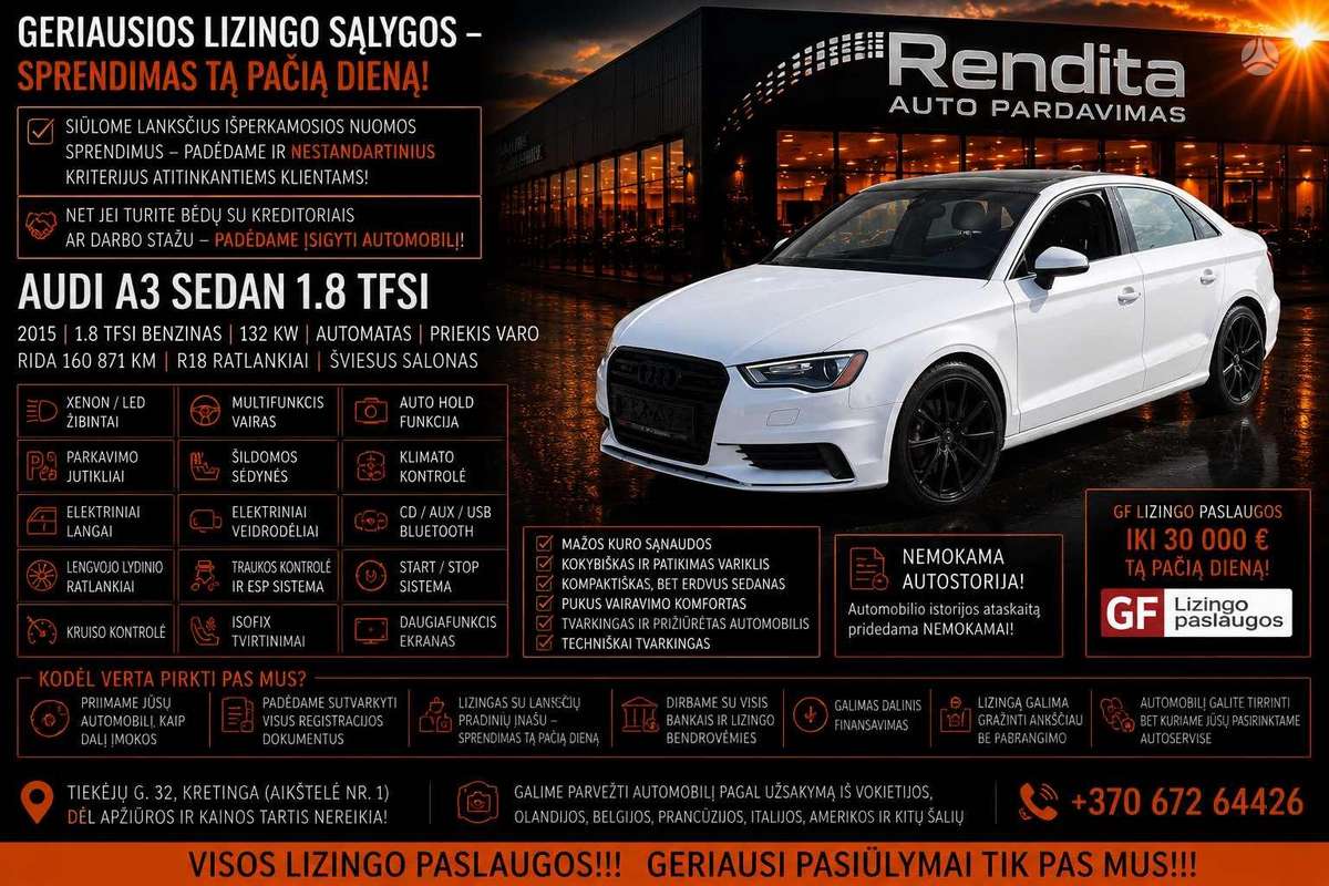 Audi A3, 1.8 l., Седан