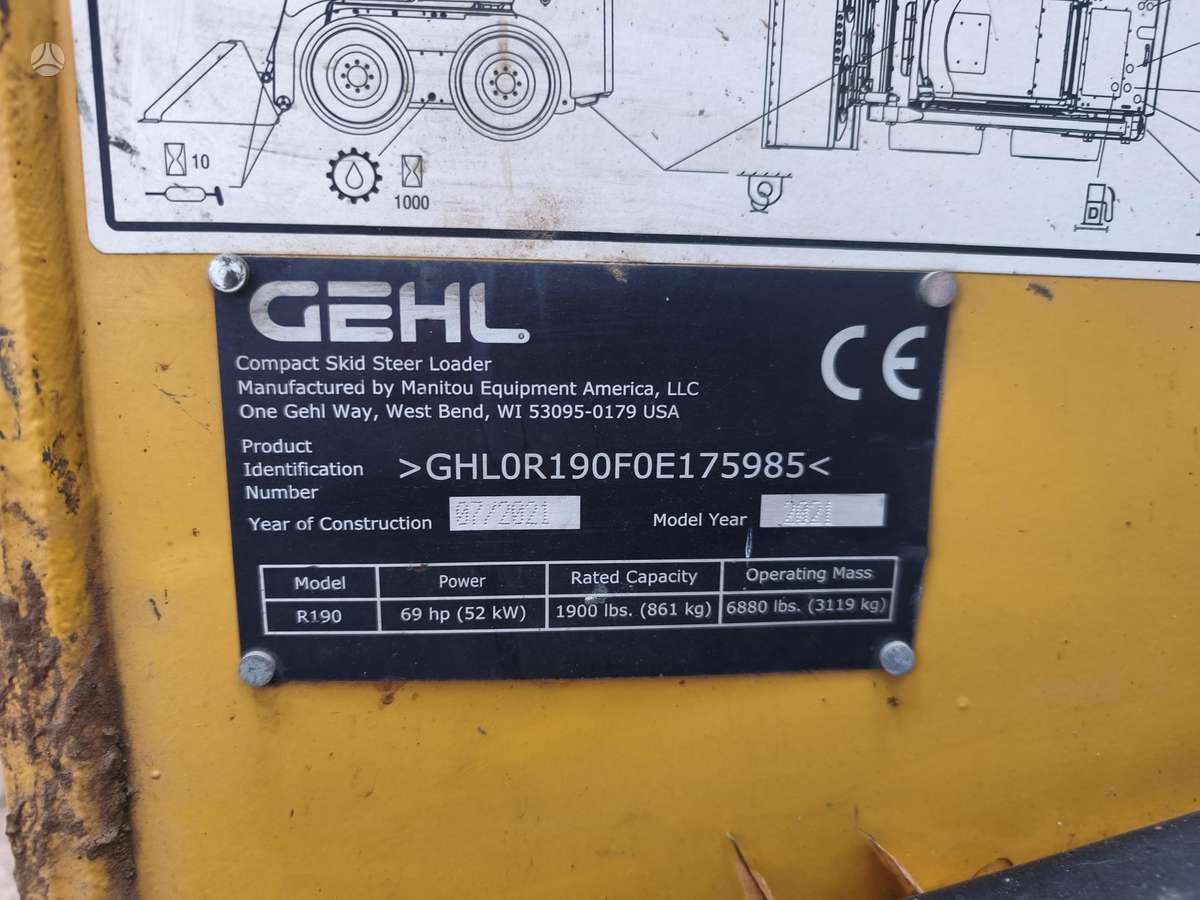 GEHL R 190, mini krautuvai