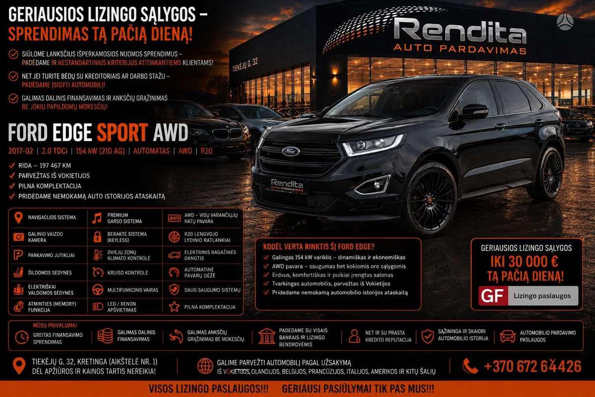 Ford Edge, 2.0 l., off-road / crossover