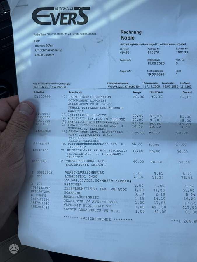 Volkswagen Passat, 2.0 l., Универсал