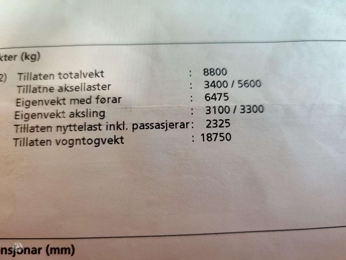 MAN 8.213FLC, autovežiai
