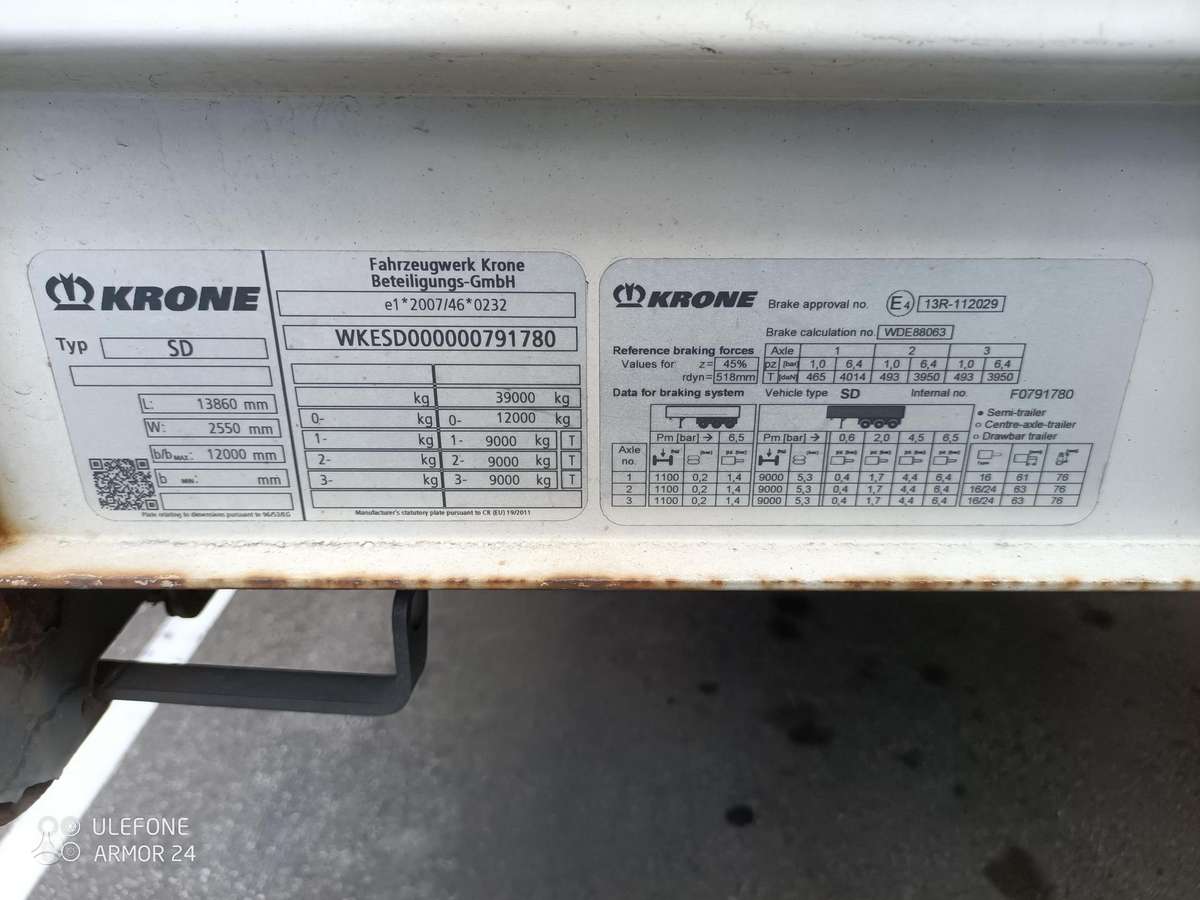 Krone, curtain / tarpaulin