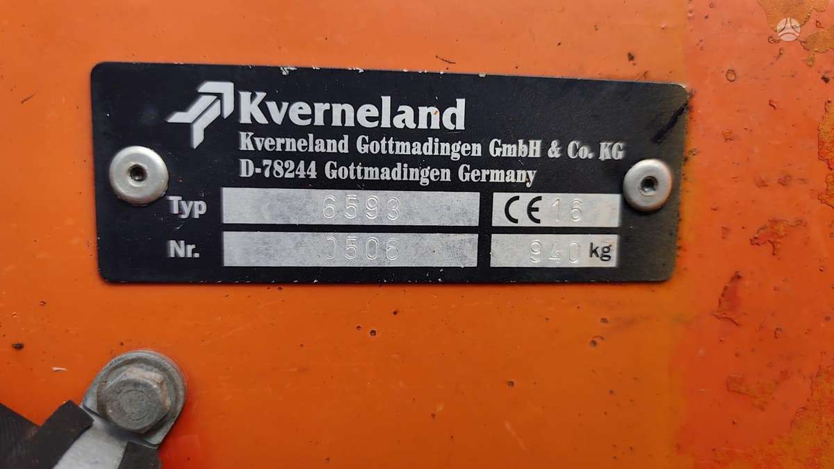Kverneland 6593, tedders