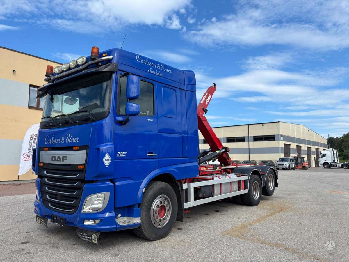 DAF XF460, самосвалы с прицепoм