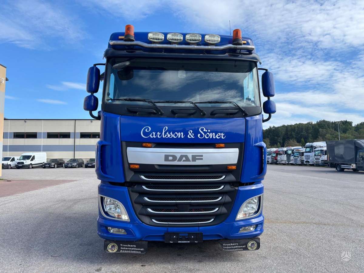 DAF XF460, самосвалы с прицепoм