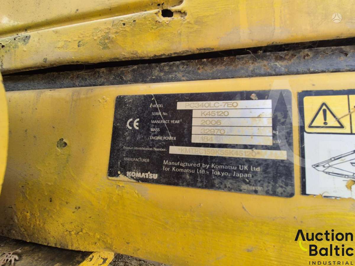 Komatsu PC340LC-7, экскаваторы