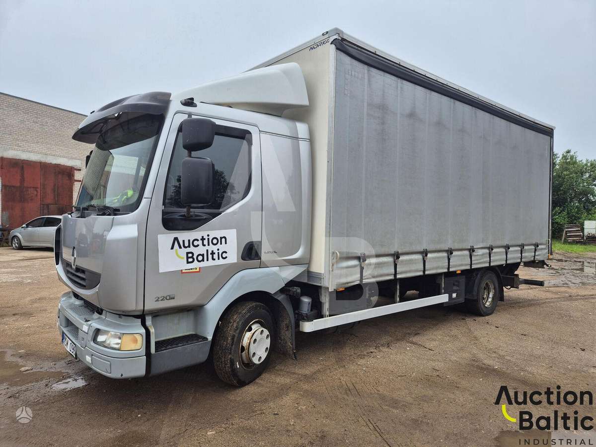 Renault Midlum, бортовые с шторами