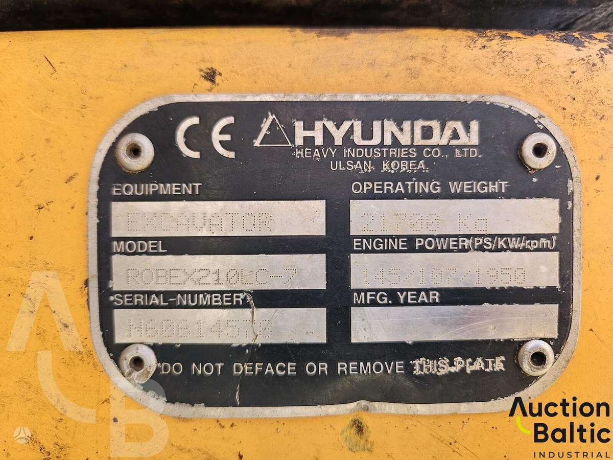 Hyundai Robex 210 LC-7, экскаваторы