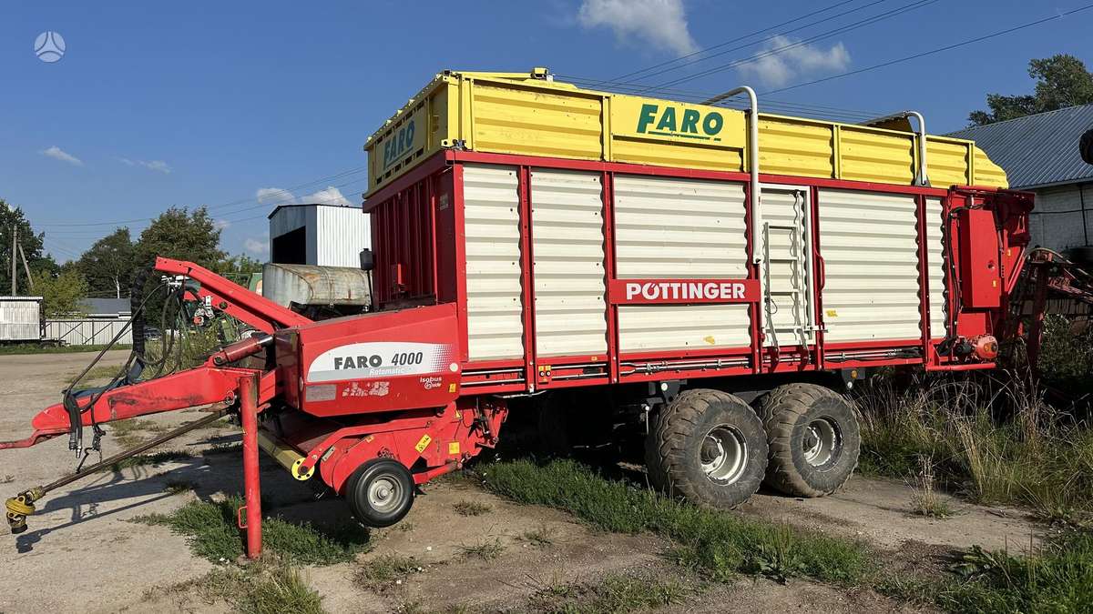 Pöttinger Faro 4000 D, pašarų ruošimo technika