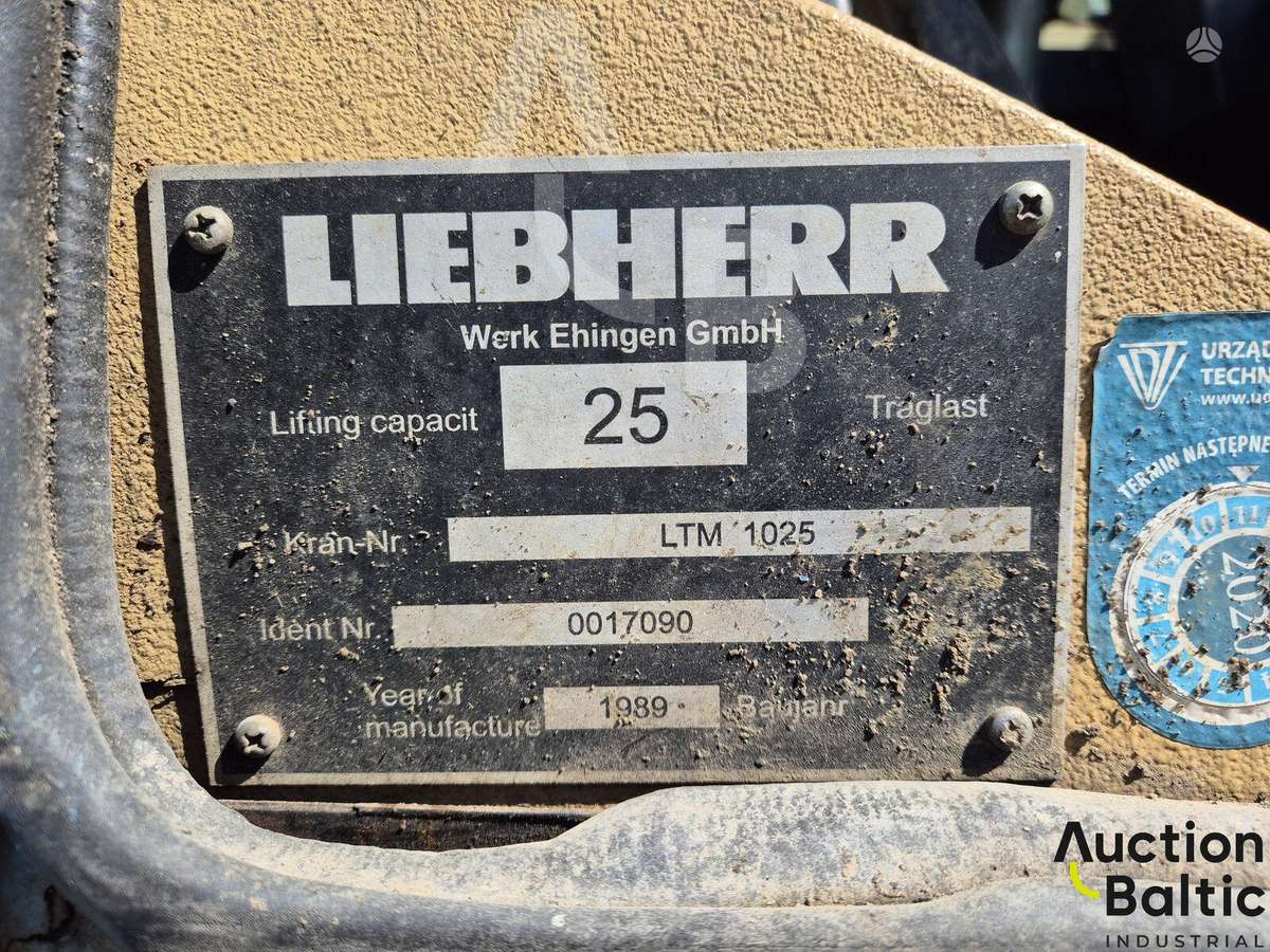 Liebherr LTM 1025, краны