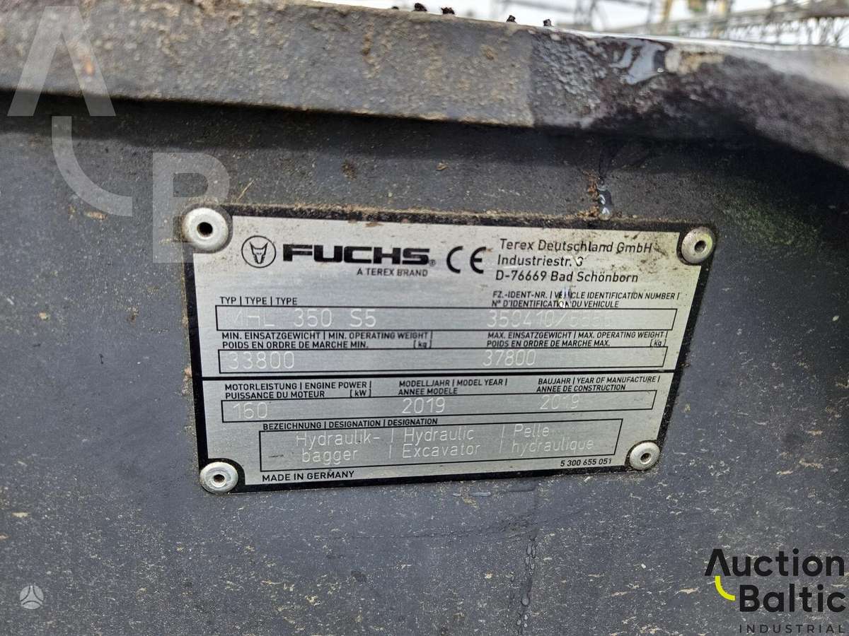 Fuchs MHL 350 S5, экскаваторы