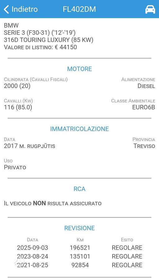 BMW 316, 2.0 l., Универсал