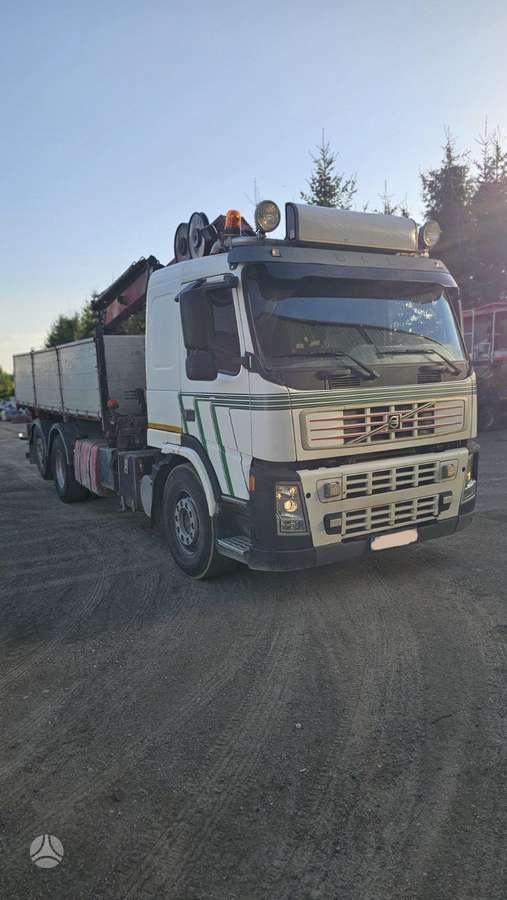 Volvo FM12, самосвалы с краном