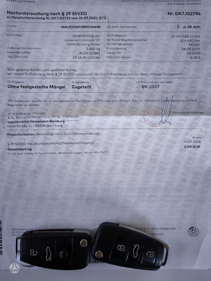 Audi A6, 2.7 l., universalas