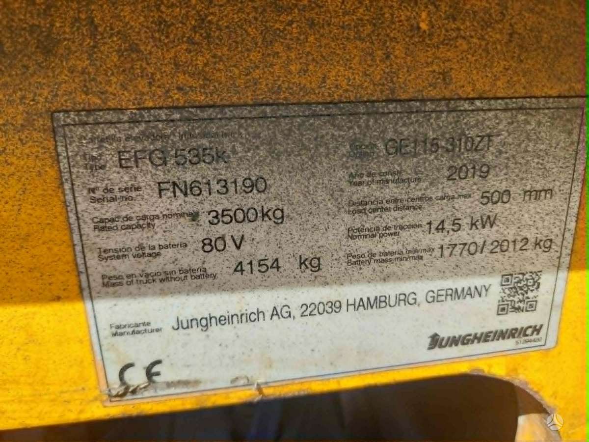 Jungheinrich EFG 535k, forklifts