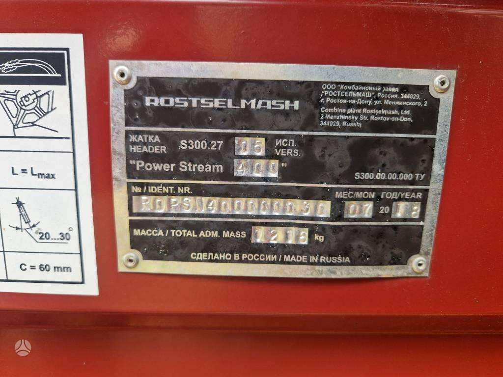 Rostselmash Nova 330, комбайны
