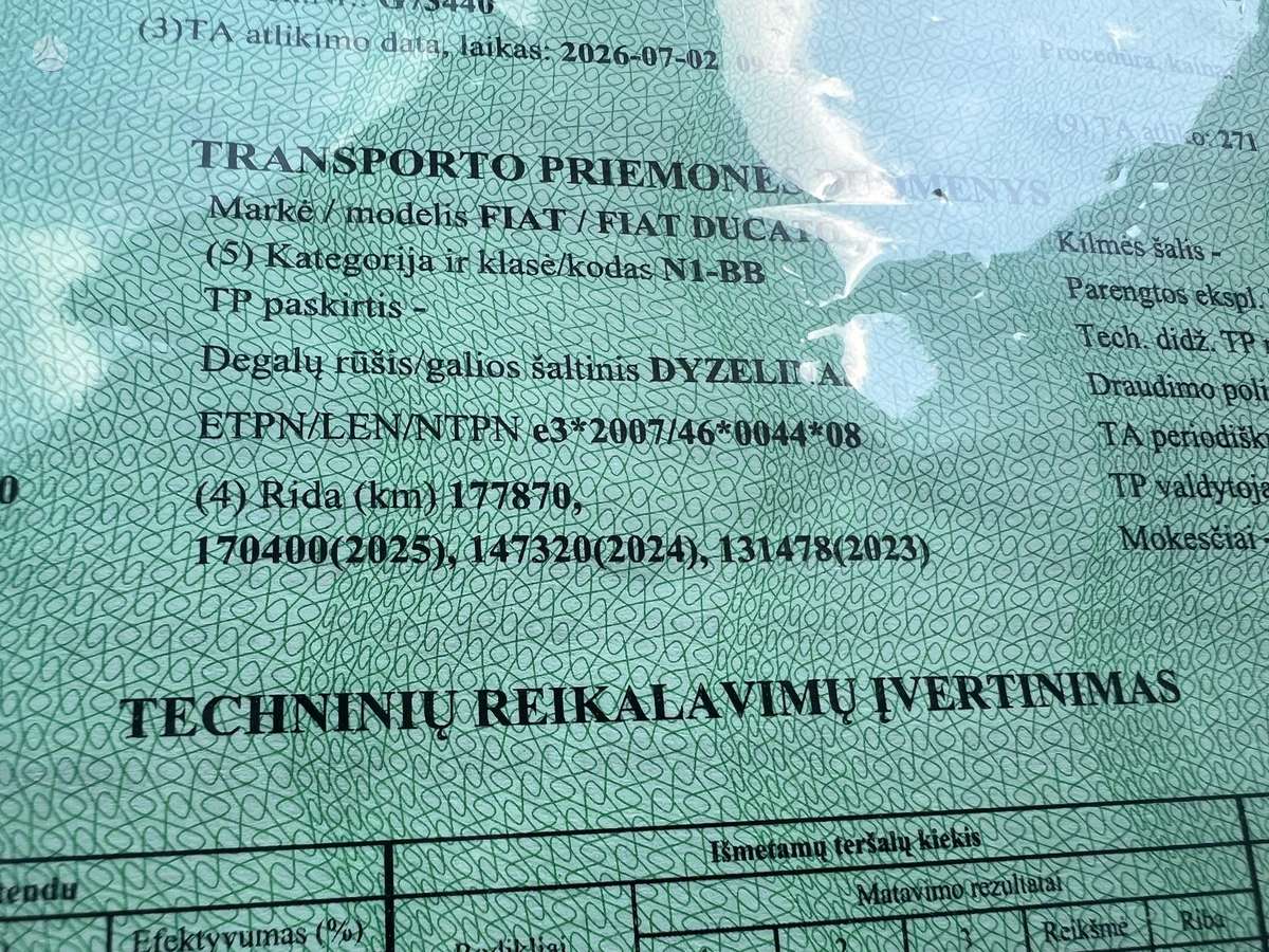 Fiat Ducato, 2.3 l., komercinis