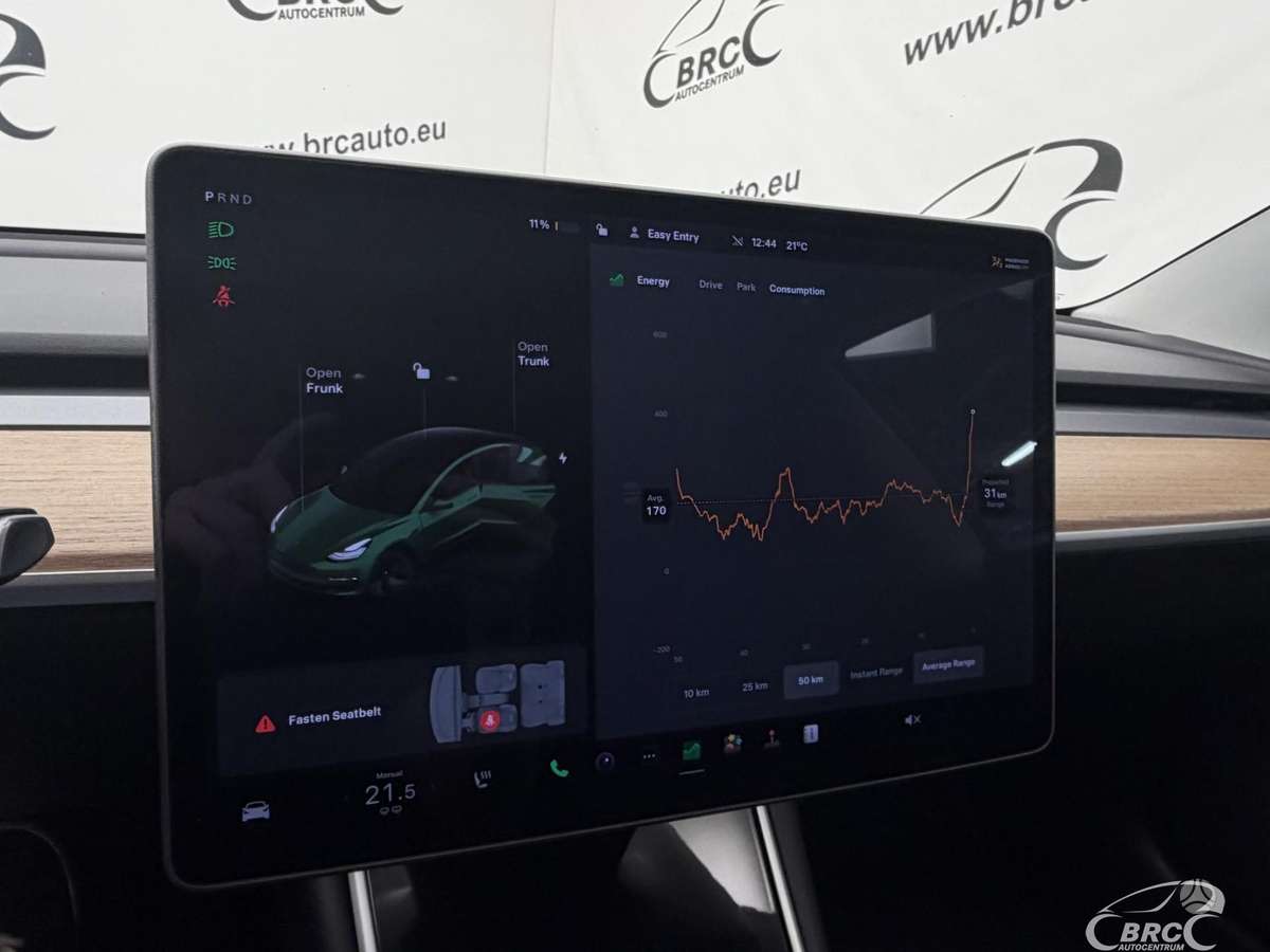 Tesla Model 3, 55 kWh, sedanas