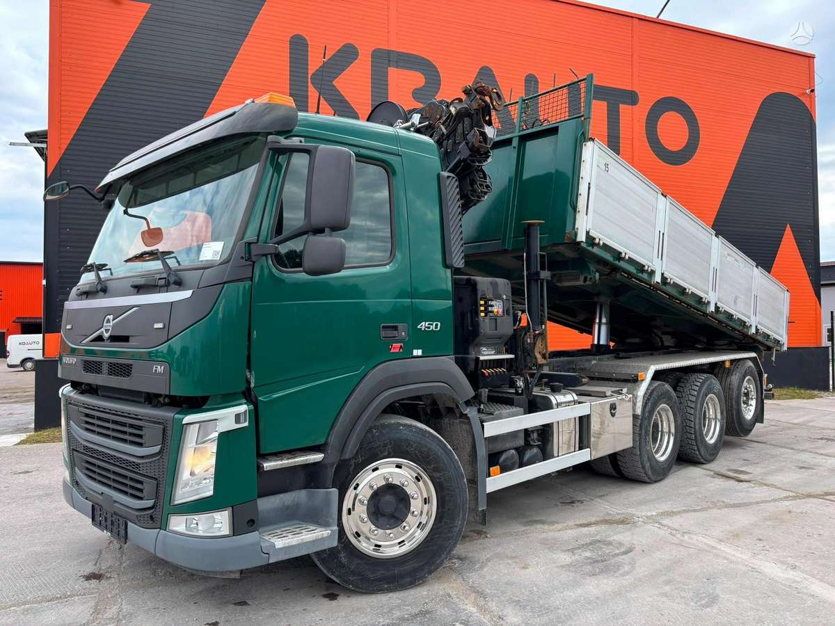 Volvo FM 450 8x4*4, dumpers with crane