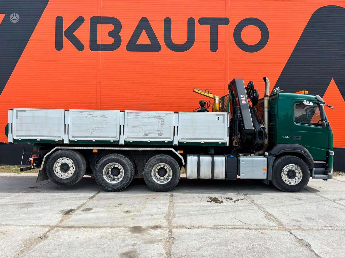 Volvo FM 450 8x4*4, dumpers with crane