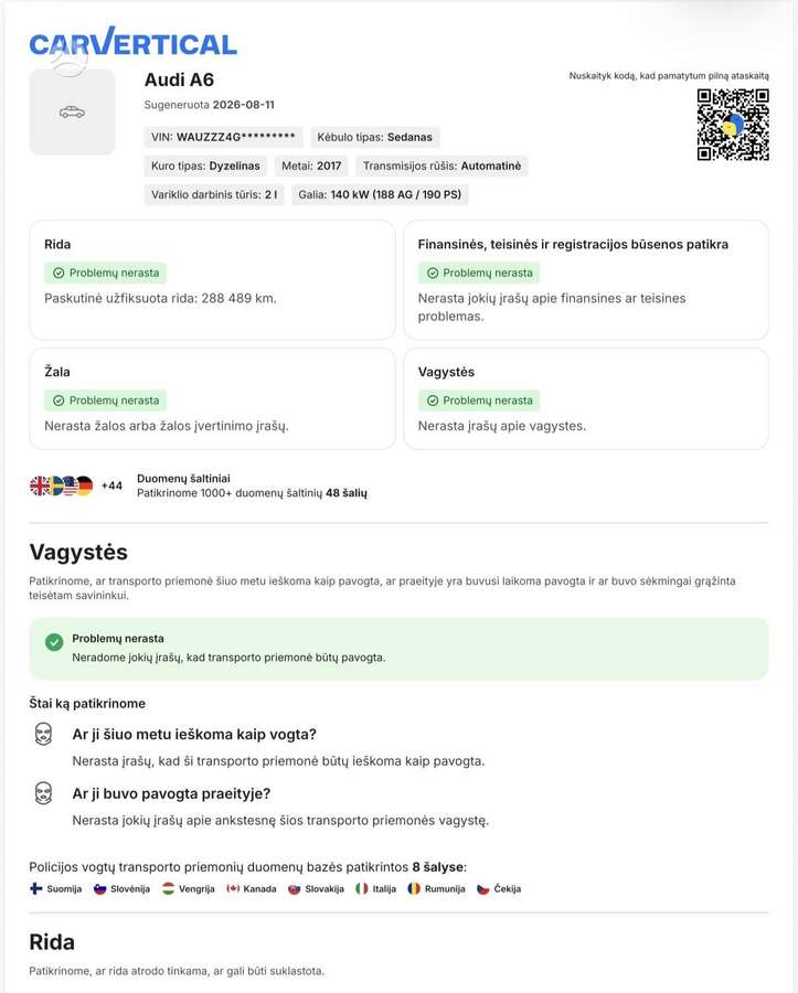 Audi A6, 2.0 l., Седан