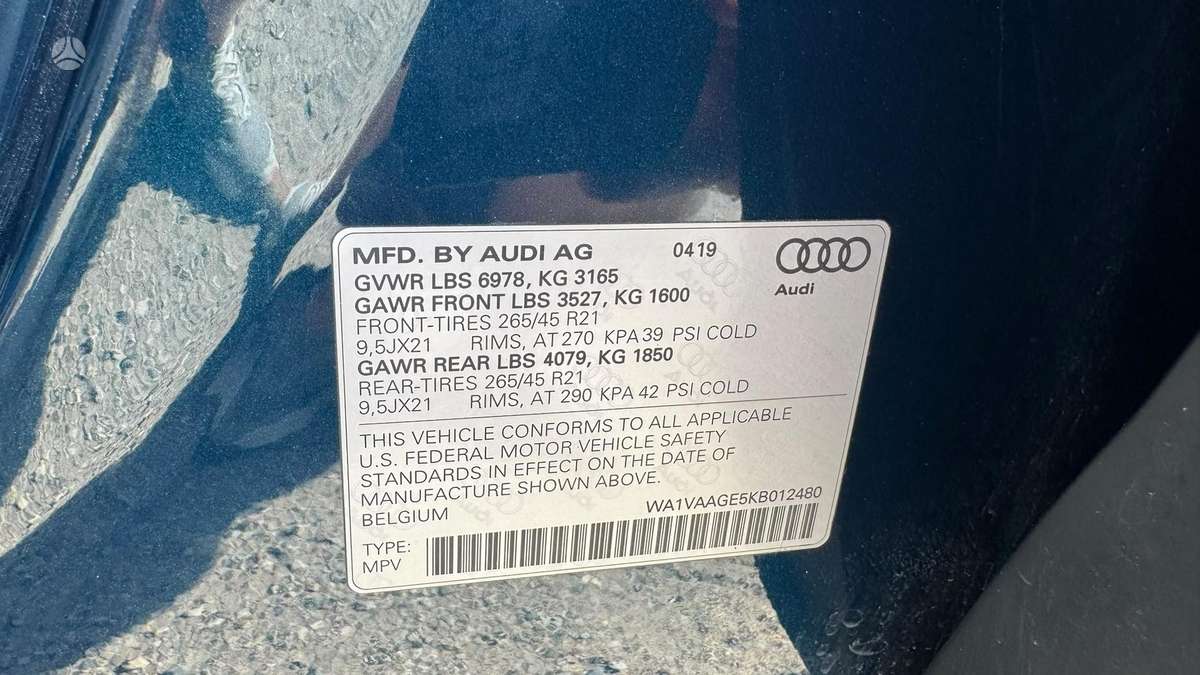 Audi e-tron, 95 kWh, off-road / crossover