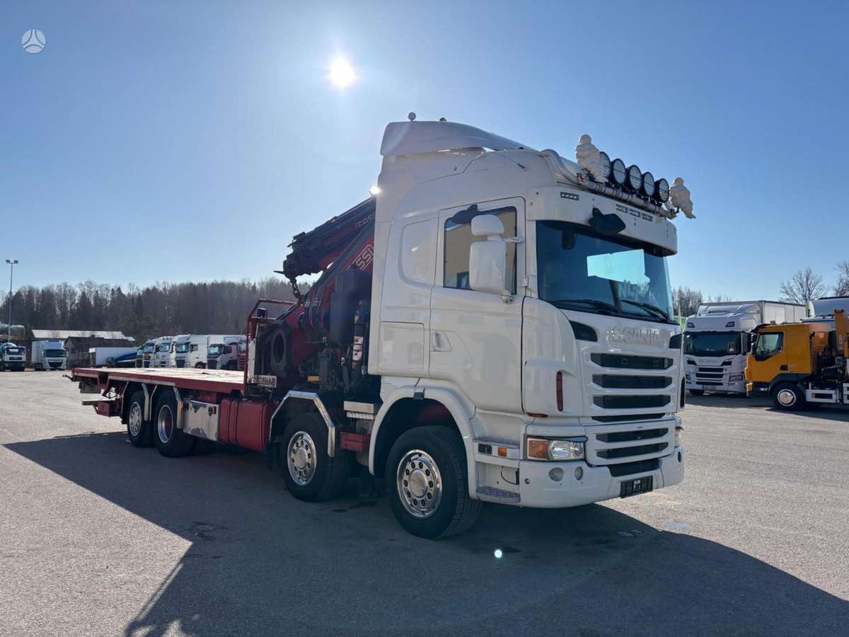 Scania G440, с краном