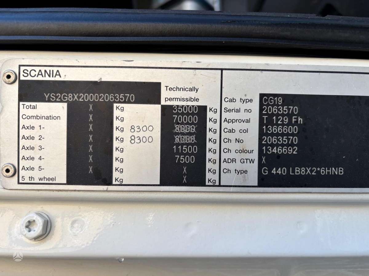 Scania G440, su kranu