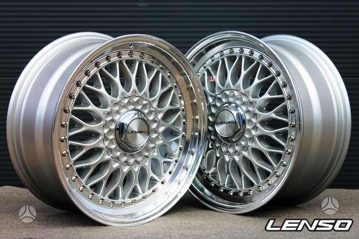 LENSO BSX Gloss Silver, light alloy, R15