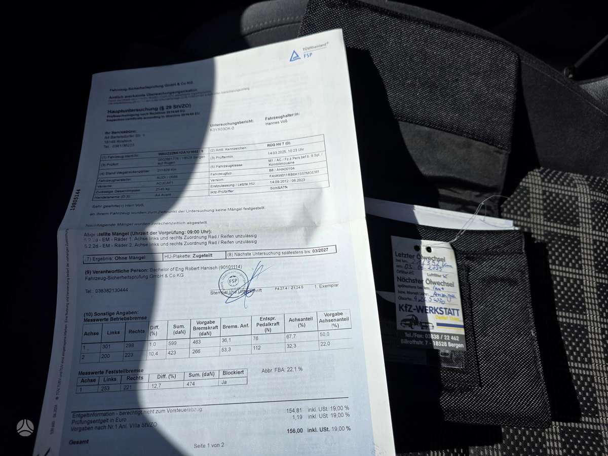 Audi A4, 2.0 l., wagon