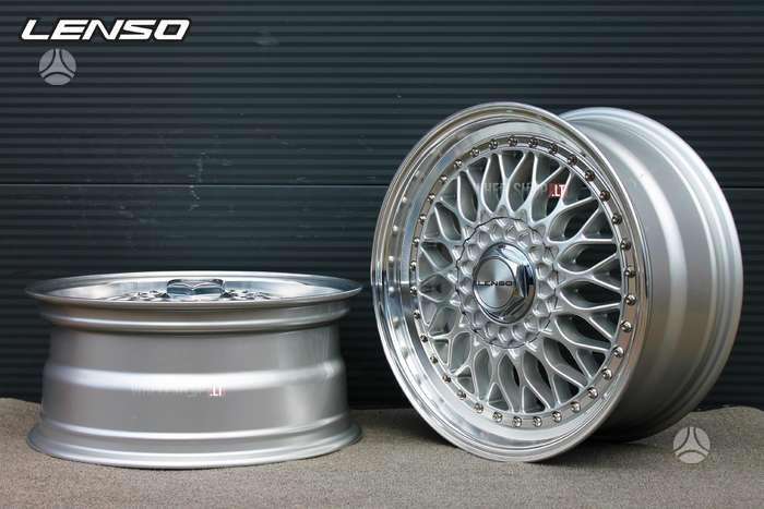 LENSO BSX Gloss Silver, lengvojo lydinio, R15