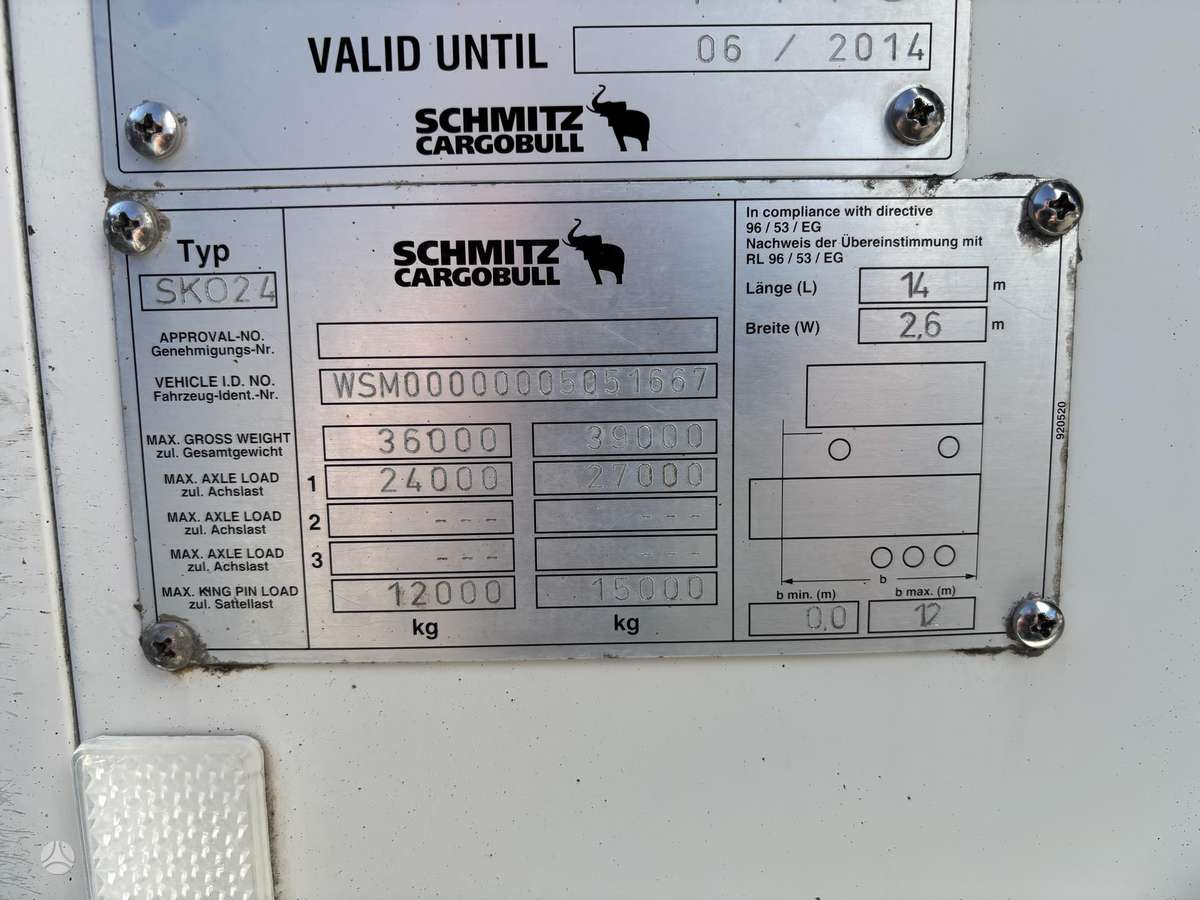 Schmitz Thermo King SL400e, šaldytuvai