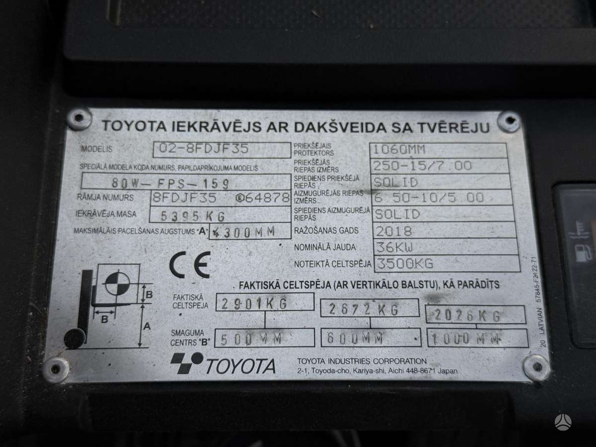 Toyota Tonero35, forklifts