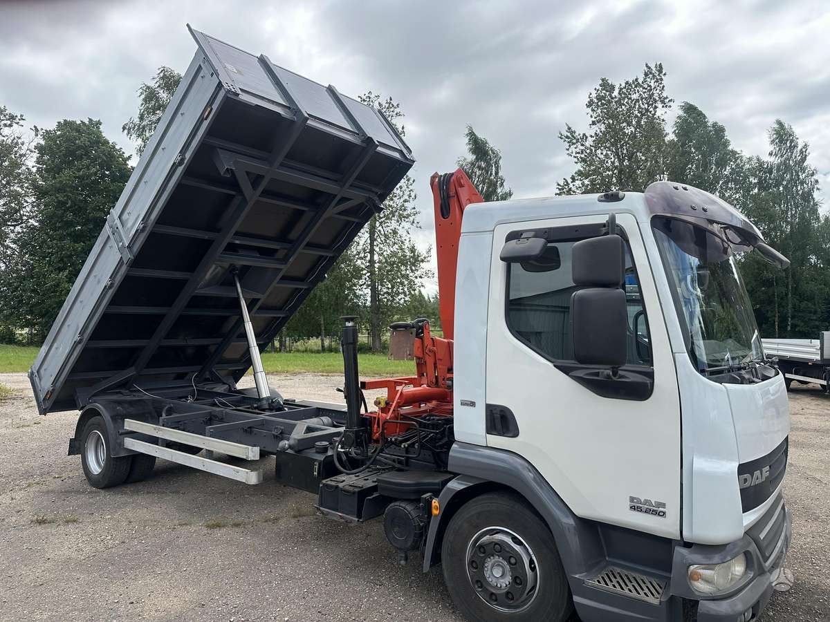 DAF AE 45 LF, dumpers with crane