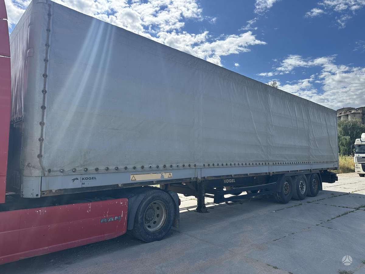Kögel, dropside with tarpaulin