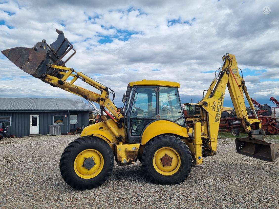 New Holland LB115, excavator loader